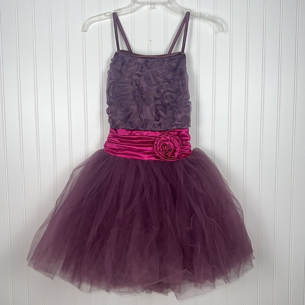 Weissman Purple Lyrical Dance 💃 Costume Size LC